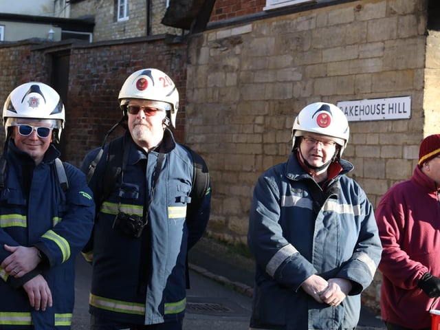 Annual Boxing Day Squirt between Geddington Volunteer Fire Brigade and Northants Fire and Rescue at Geddington Ford/National World