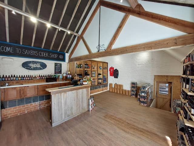 Saxby's Cider has expanded its farm shop in Farndish