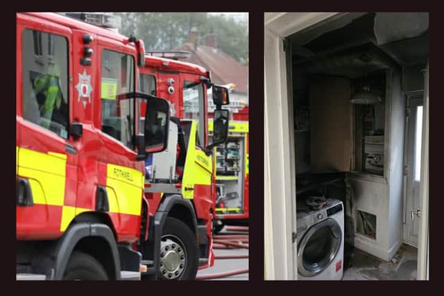 Firefighters were called to the property yesterday just after midday