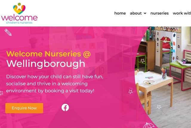 Welcome Nurseries home page still shows that the Wellingborough site is open for business