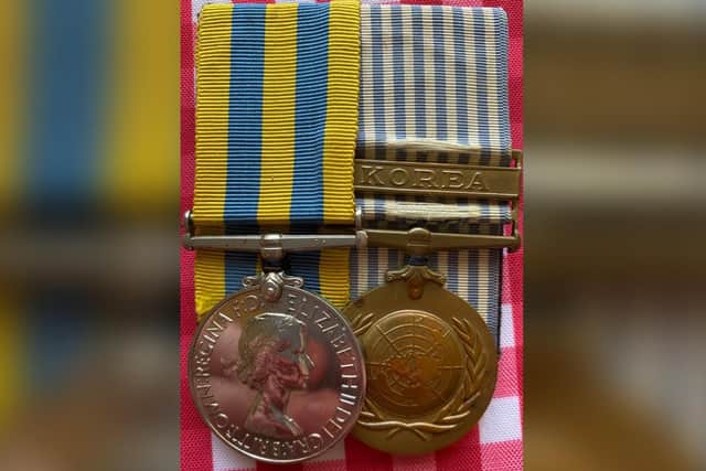 Medals from Alfred's time served in Korea