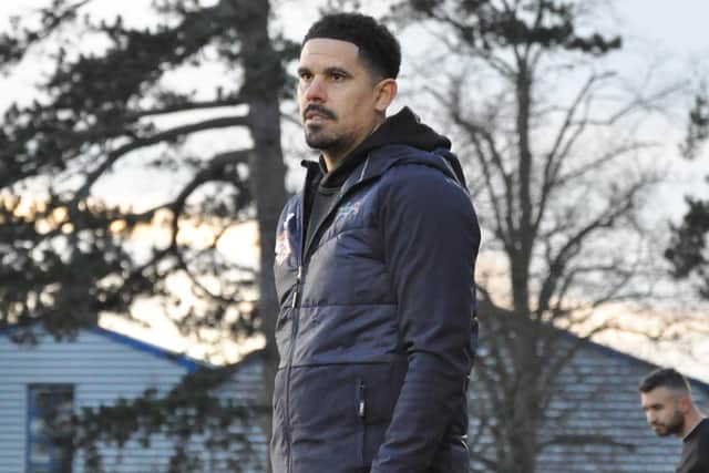 Liam McDonald watches his Kettering Town team see off Bishop's Stortford 2-0 on Saturday (Picture: Peter Short)