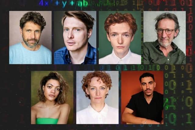 The cast of Breaking the Code at Royal & Derngate