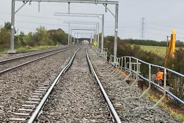 The track between Kettering and Market Harborough/ Network Rail
