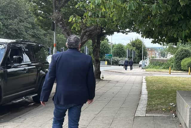 Howard Grossman leaving Northampton Magistrates Court on June 19, 2023.