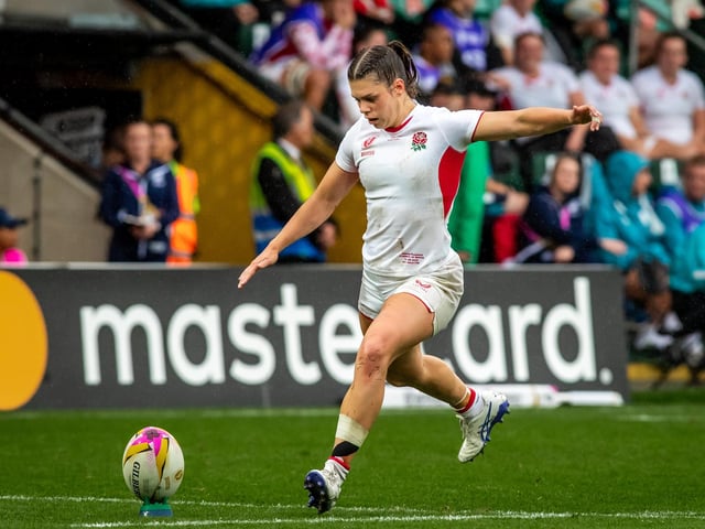 Helena Rowland on kicking duty
