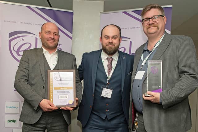 The team from Northampton Rural Housing Association with their award