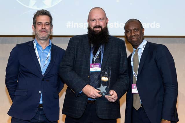 Paul Cunningham accepted the Custody and Detention Staff Member of the Year Award on September 12