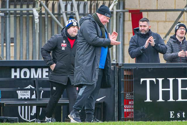 Gary Setchell and assistant Darren Edey have both left Corby Town (Picture: Jim Darrah)