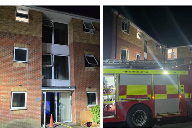 Fire in Dale Street, Wellingborough Northants Fire and Rescue Service attend the scene/Northants Fire and Rescue Service