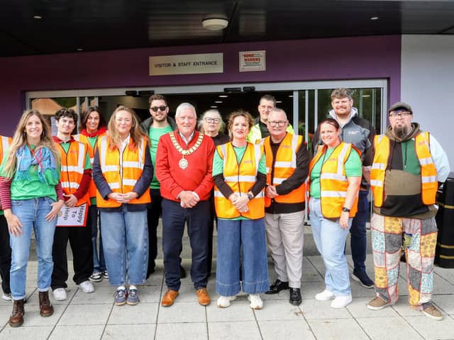Pride in Place Corby team with the Mayor of Corby Cllr Steve O'Brien/IMG .