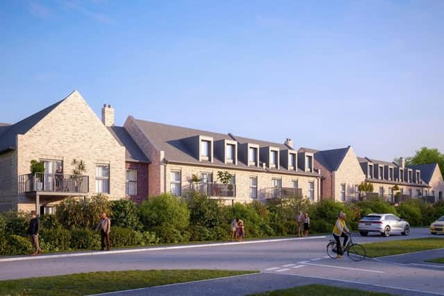 CGI image of proposed Oundle retirement complex with 42 apartments.