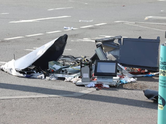 Raunds Asda telehandler ATM theft/IMG