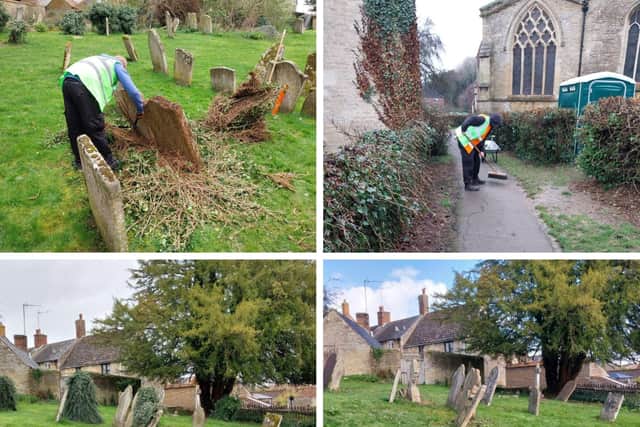 Public spaces in Brigstock have been improved thanks to the immediate justice team