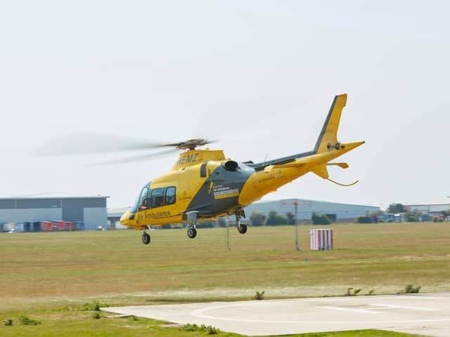 The air ambulance has landed in Brixworth on Tuesday March 7. (File picture).