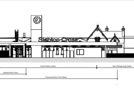 The proposed new station entrance