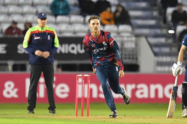 Freddie Heldreich claimed two wickets for the Steelbacks (Picture: Peter Short)