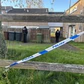 The scene of a stabbing in Corby on Monday night. Image: National World
