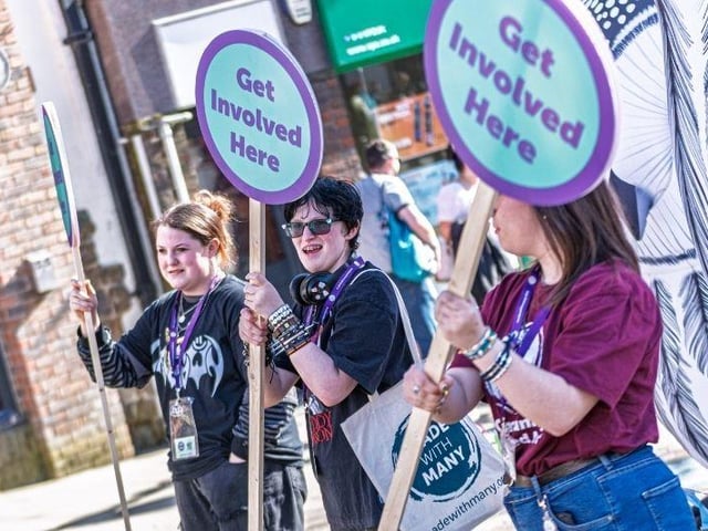 Volunteers from Canvas youth group at Well Creative Festival