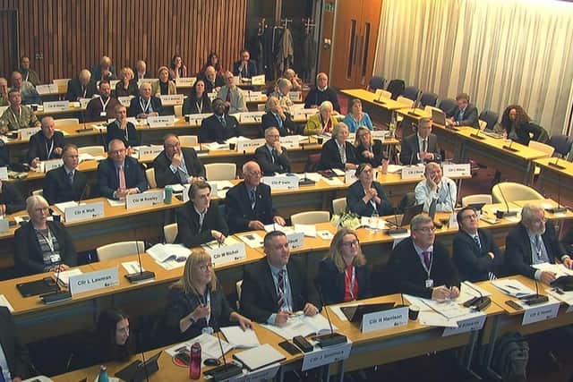 Councillors at Thursday's meeting