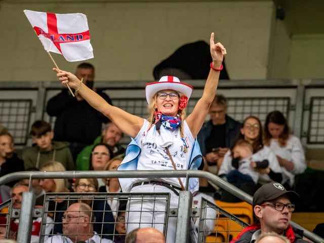 Fans showed their support for the Red Roses