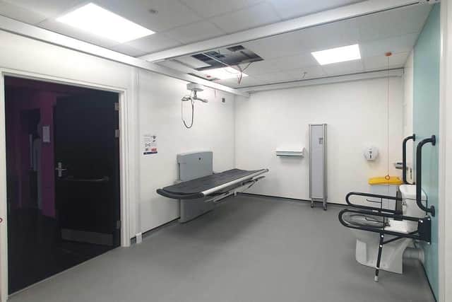 The new toilet facility at the Corby Cube
