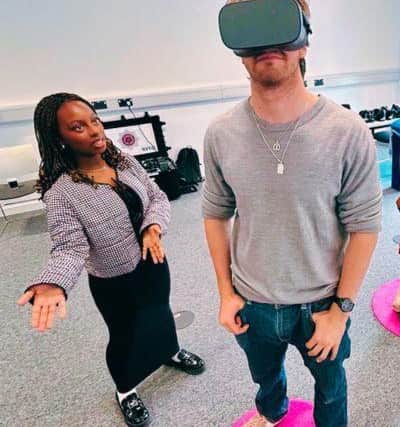 Demonstration of UON VR Student safety package.