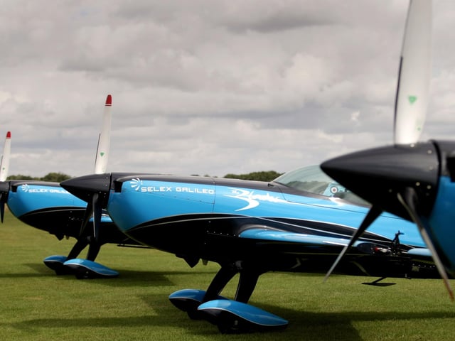 One of the planes ahead of the 2010 airshow.