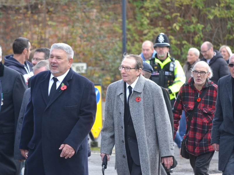 Hundreds gather at Broad Green in Wellingborough to pay respects at Remembrance Sunday service