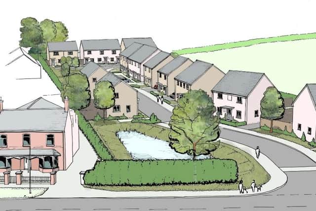 An artist's impression of the proposed homes