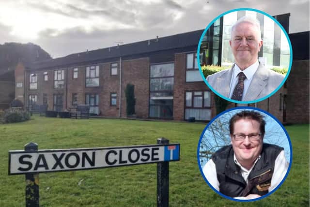 Saxon Close, Desborough/ Cllr Martin Griffiths (Reform) leader of NNC /Cllr David Howes (Conservative) Desborough/IMG