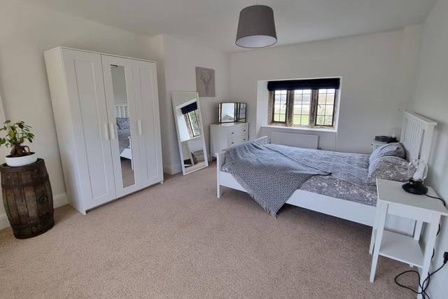The second double bedroom has a dual aspect, overlooking the Chester House Estate complex and with views across the Nene Valley