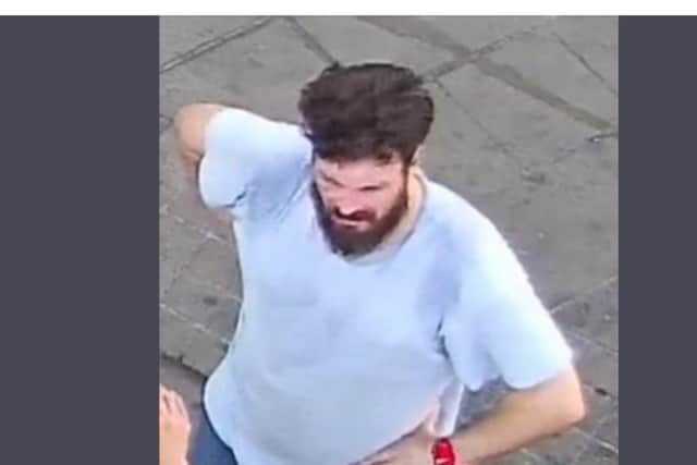Police want to identify this man seen in CCTV in Cambridge Street, Wellingborough/Northants Police