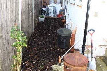 The garden of Fiona Beal's home in Moore Street, Kingsley.