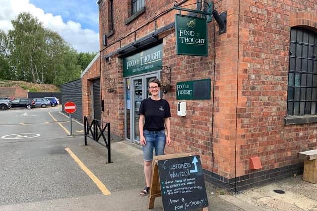 Kerry Leese, owner of Food For Thought in Wellingborough
