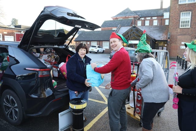 Gifts donated to the annual Mother Christmas at North Northants Council