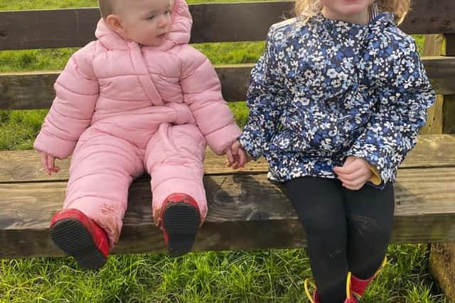 Big sister Millie has been leading the way with baby Elsie and showing her the meaning of her new lockdown life.