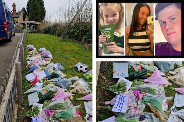 Rushton fire victims: Mayci Fox, 4, her mum Emma Conn, 30, and Louie Thorn /National World/Facebook