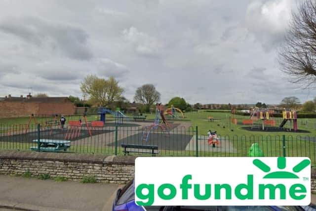 Claire and Simon are hoping to add inclusive equipment to Saffron Park in Higham Ferrers