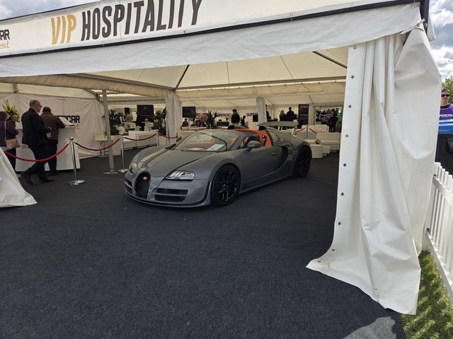 Pride of place for this Bugatti