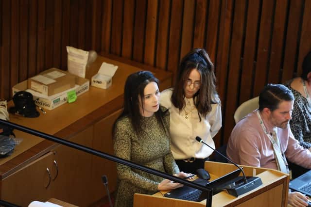 Claire and Lauren Holmes have been campaigning on behalf of their sister Collette Gallacher for the past two years