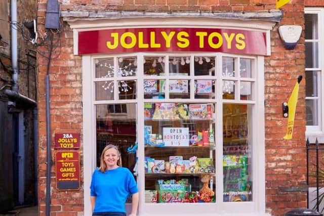 Charlotte Croser, owner of Jollys Toys of Thrapston