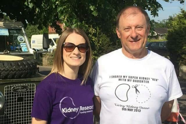 Kathryn Croker with her dad