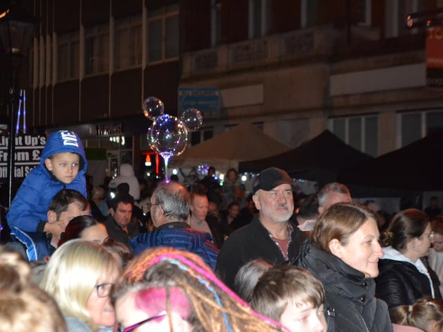 All smiles as Wellingborough officially welcomes the festive season with the annual Christmas lights switch-on