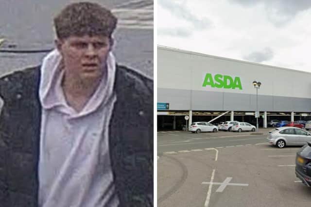 Police have released this CCTV image (left) as part of their investigation