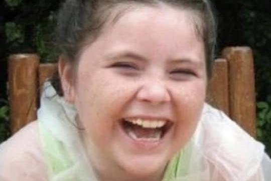 "This is my daughter laughing her head off in America when a man did a funny sneeze. It always makes me laugh!"