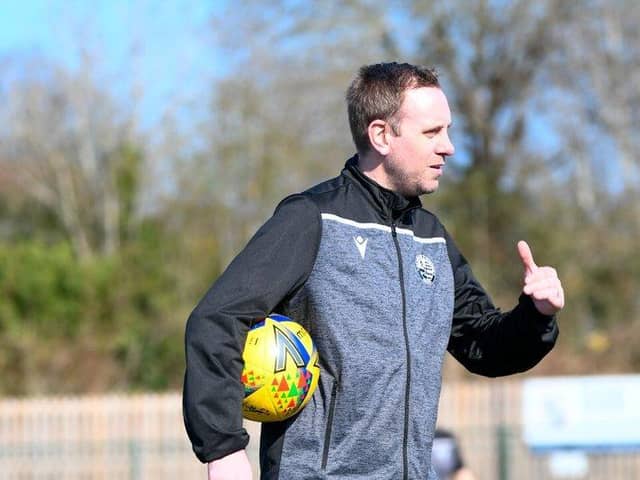 AFC Rushden & Diamonds boss Andy Burgess. Picture courtesy of Hawkins Images