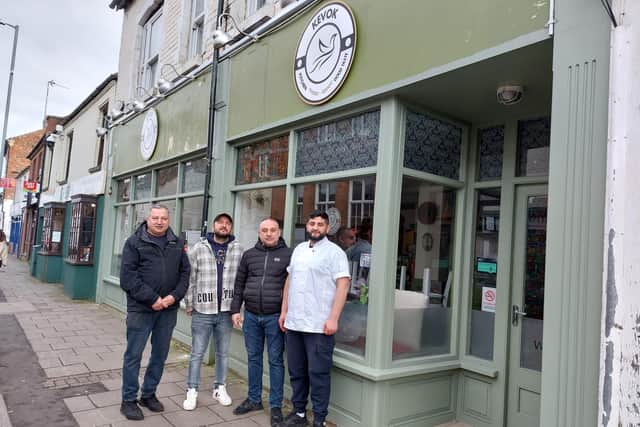Ersin (second from left) with Kevok staff