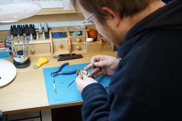 The store in Corby is run by Ian Northover and offers shoe and watch repair services, as well as engraving and a wide range of other services. Image: Submitted