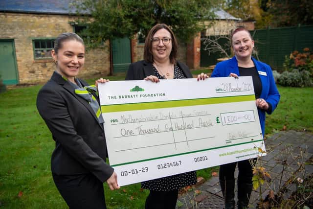 (L-R) Alex of David Wilson Homes with Zoe and Rachel of NDAS